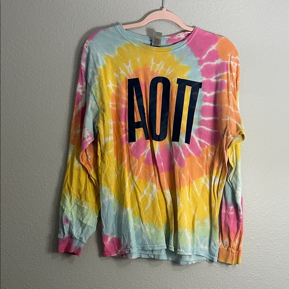 AOII Colorful Tie-Dye Long Sleeve Shirt